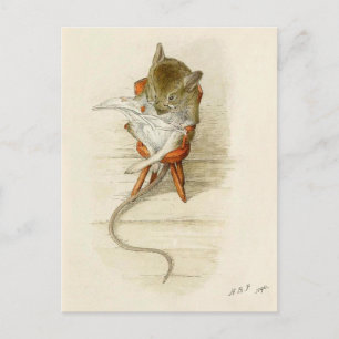 Carte Postale Papa Mouse Lecture Journal