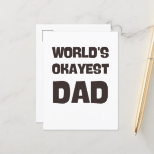 Carte Postale papa moyen du monde papa drôle