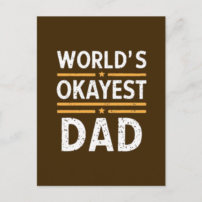 Carte Postale Papa Moyennement Cool  (Devant)