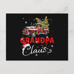 Carte Postale Papa Noël Camion Père Noël Noël Famille Père Noël