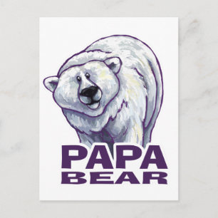 Carte Postale Papa Polar Bear
