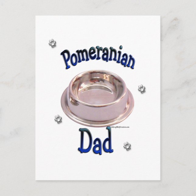 Carte Postale Papa Pomeranien (Devant)