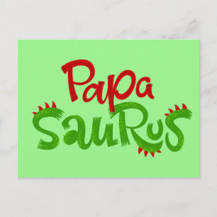 Carte Postale Papa Saurus Graphic