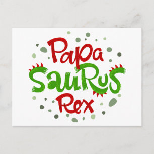 Carte Postale Papa Saurus Rex Graphic
