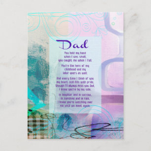 Carte Postale Papa, Tu T'Es Tenu À Côté De Moi - Sympathie