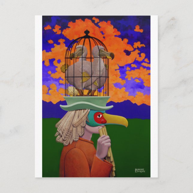 Carte Postale Papageno ou The Birdcatcher (Devant)
