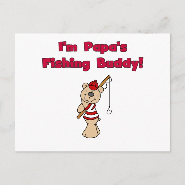 Carte Postale Papa's Fishing Buddy Tshirts and Gifts (Devant)