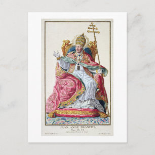 Carte Postale Pape Pie VI (1717-99) de Receuil des Estampes,