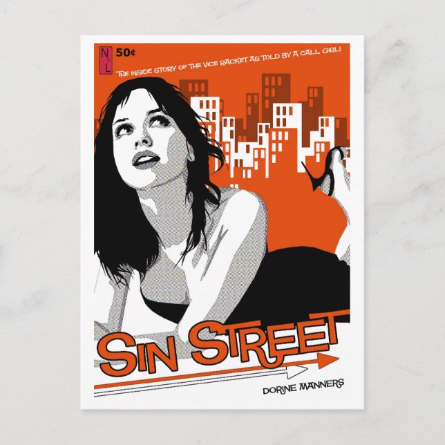 Carte postale Paperback : Rue Sin (Devant)
