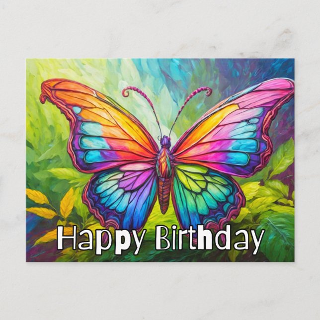 Carte Postale Papeterie créative et mignonne de papillon (Devant)