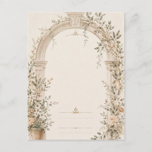 Carte Postale Papeterie de mariage pour cérémonies méditerranéen