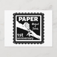 Papier 1er anniversaire de mariage traditionnel