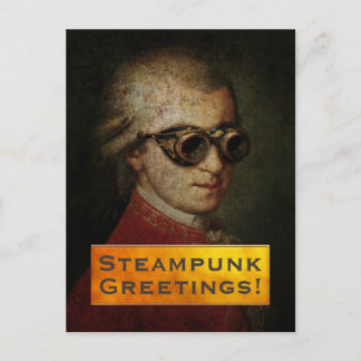 Carte Postale Papier à lettres Mozart Steampunk personnalisé