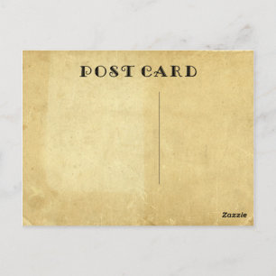 Carte Postale Papier de parchemin en métal blanc rustique ancien