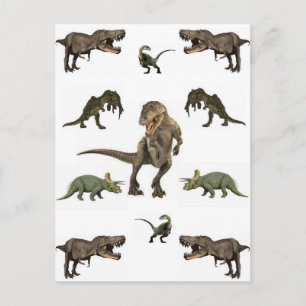 Carte Postale Papier Dinosaure