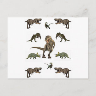 Carte Postale Papier Dinosaure