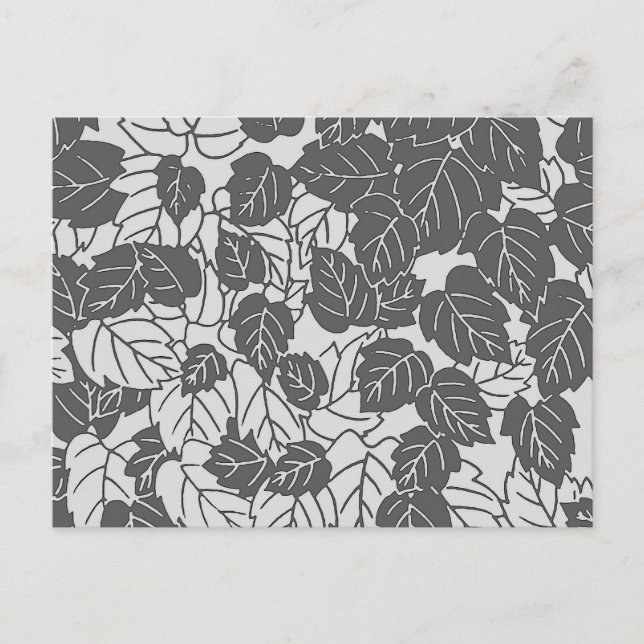 Carte Postale Papier japonais, gris clair et foncé / gris (Devant)