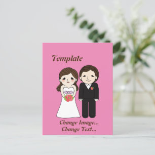 Carte Postale Papier mariage