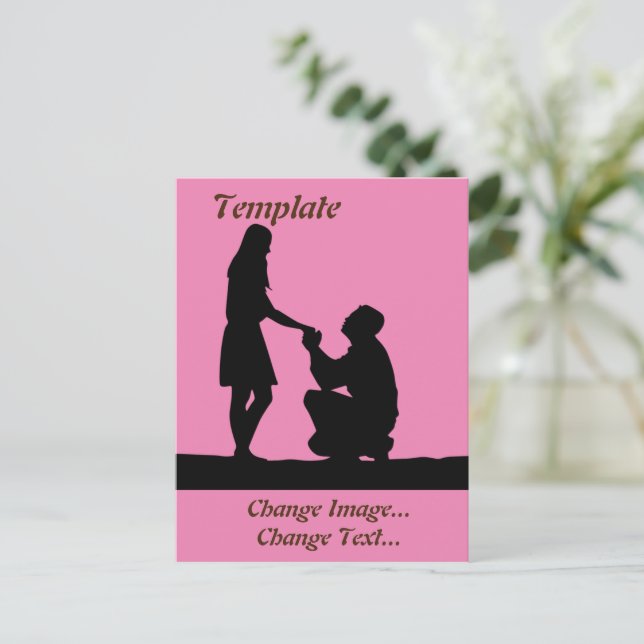 Carte Postale Papier mariage (Debout devant)