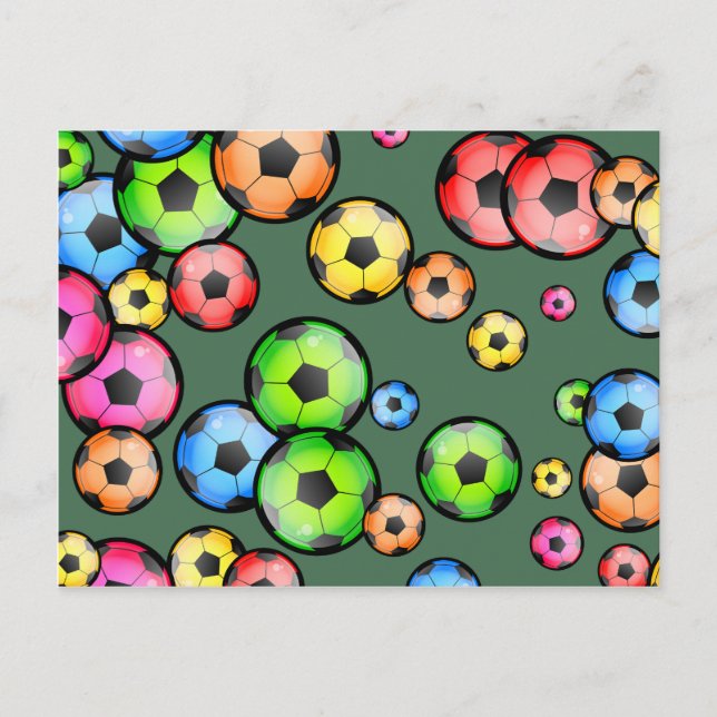 Carte Postale Papier peint de soccer (Devant)