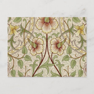 Carte Postale Papier peint fleur classique jonquille de William
