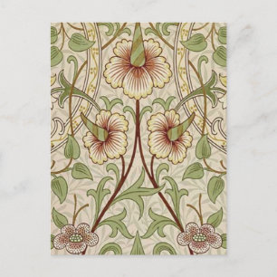 Carte Postale Papier peint fleur classique jonquille de William