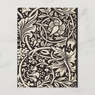 Carte Postale Papier peint floral Narcisse de William Morris