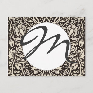 Carte Postale Papier peint floral Narcisse William Morris