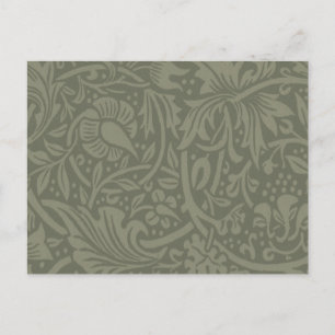 Carte Postale Papier peint floral Narcisse William Morris