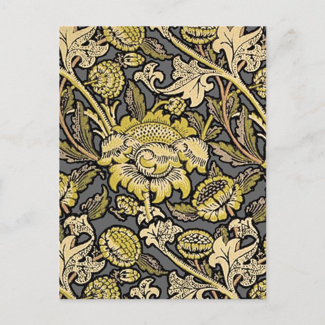 Carte Postale Papier peint floral William Morris Wey (Devant)