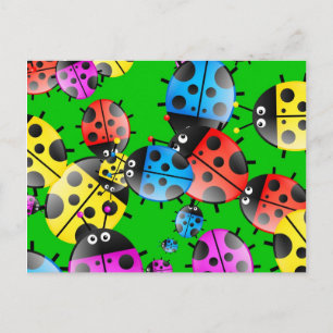 Carte Postale Papier peint Ladybug
