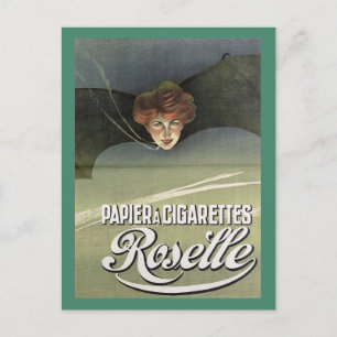 Carte Postale Papiers à cigarettes Publicité Vintage