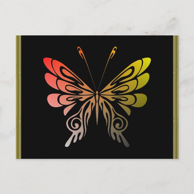 Carte postale papillon (Devant)