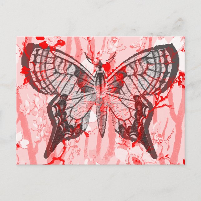 Carte Postale papillon. (Devant)