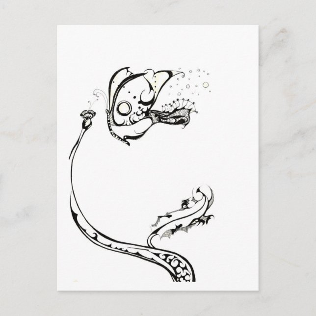 Carte Postale Papillon (Devant)
