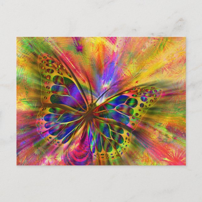 carte postale papillon (Devant)