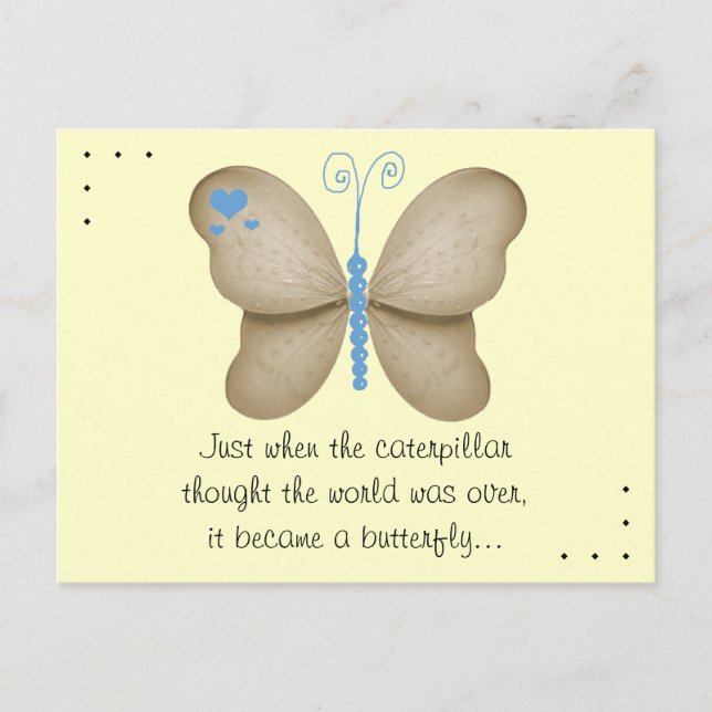 Carte postale Papillon (Devant)