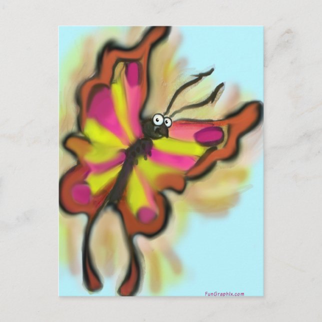 Carte Postale Papillon (Devant)