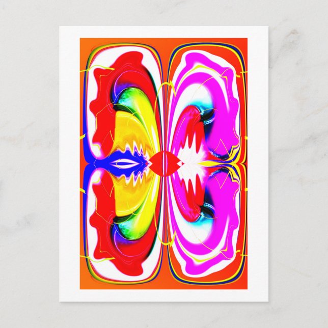 Carte Postale papillon Alien (Devant)