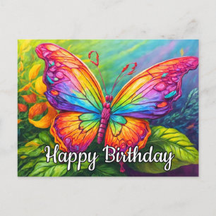 Carte Postale Papillon artistique mignon et vibrant
