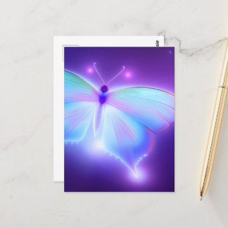 Carte Postale Papillon assez brillant