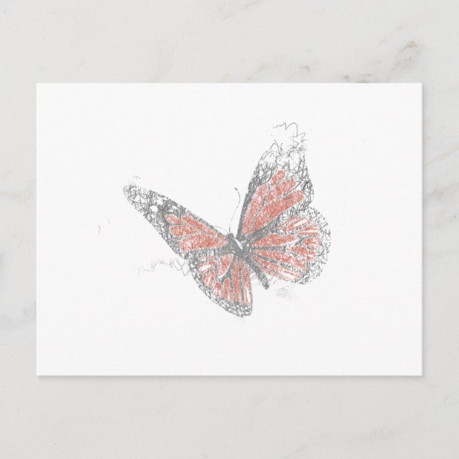 Carte Postale Papillon (Biro) (Devant)
