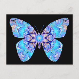 Carte postale Papillon bleu