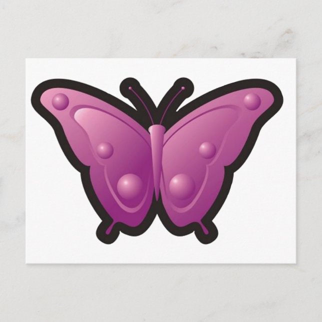 Carte Postale Papillon bulle 4 (Devant)