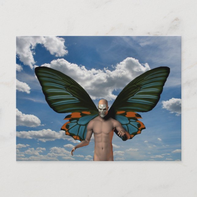 Carte Postale Papillon crânien (Devant)