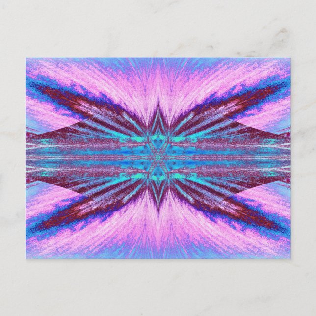 Carte Postale Papillon dans un brouillard (Devant)