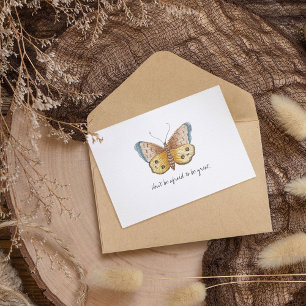 Carte Postale Papillon d'aquarelle Vintage Monarch