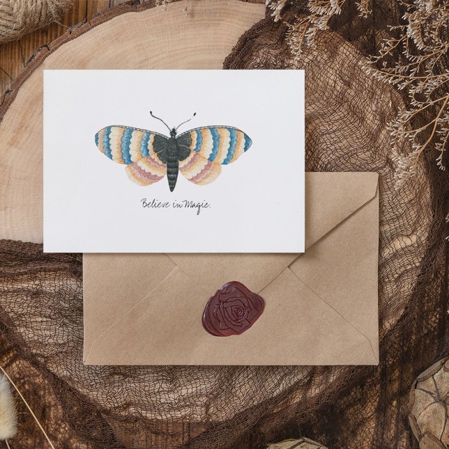 Carte Postale Papillon d'aquarelle Vintage Monarch (Monarch Vintage Watercolor Butterfly Postcard)