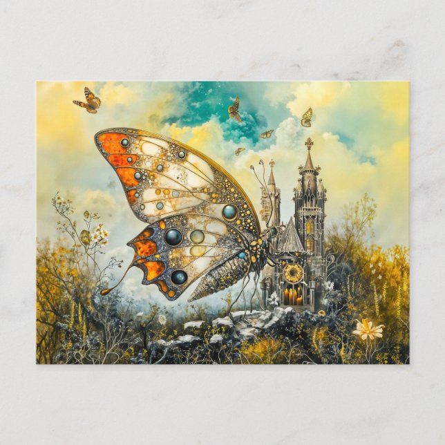 Carte Postale Papillon d'autel mystique (Devant)