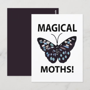 Carte Postale Papillon de nuit Papillons magiques